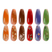 Fall Glimmer -  6 Colors Summer Gel Nail Polish