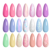 Dreamland Unicorn Nails - 20 Colors Pearl Shell Gel Nail Polish Set