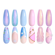 Unicorn Heaven | 6 Colors Pearl Shell Gel Polish Set Summer Nails