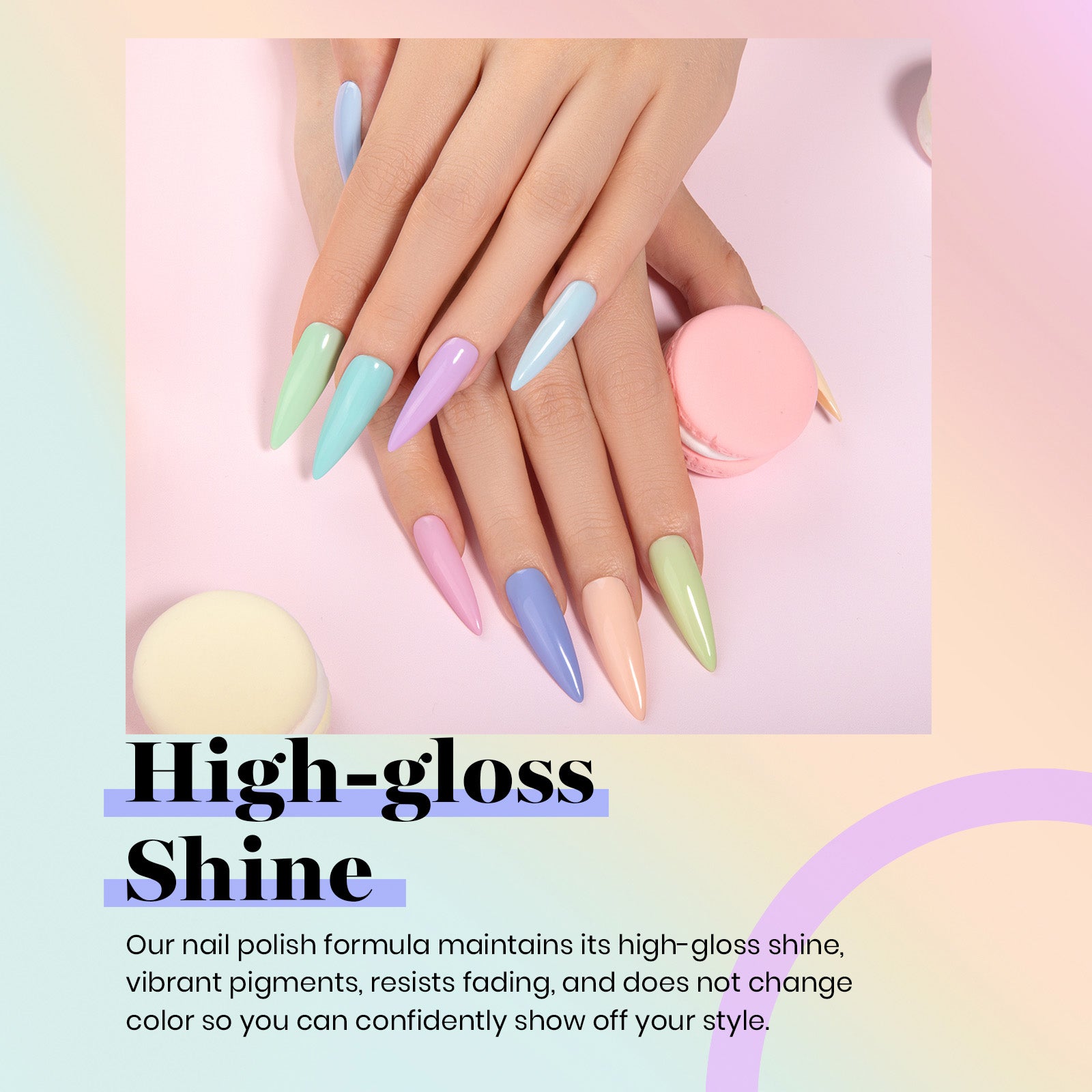 Beetles 20 Colors Light Pink Purple Gel Nail Polish Set, 23Pcs Spring Blue Yellow Green Summer Sequins Gel Sparkling Glitter Gel Nail Polish Kit with Glossy & Matte Top Coat Base Coat