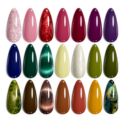 Urban Whispers - 20 Gel Colors Set with Top and Base Coat (5ml/Each)