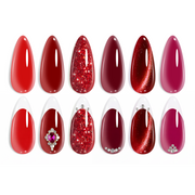 Red Revival 6 Colors Nails Gel Polish Set