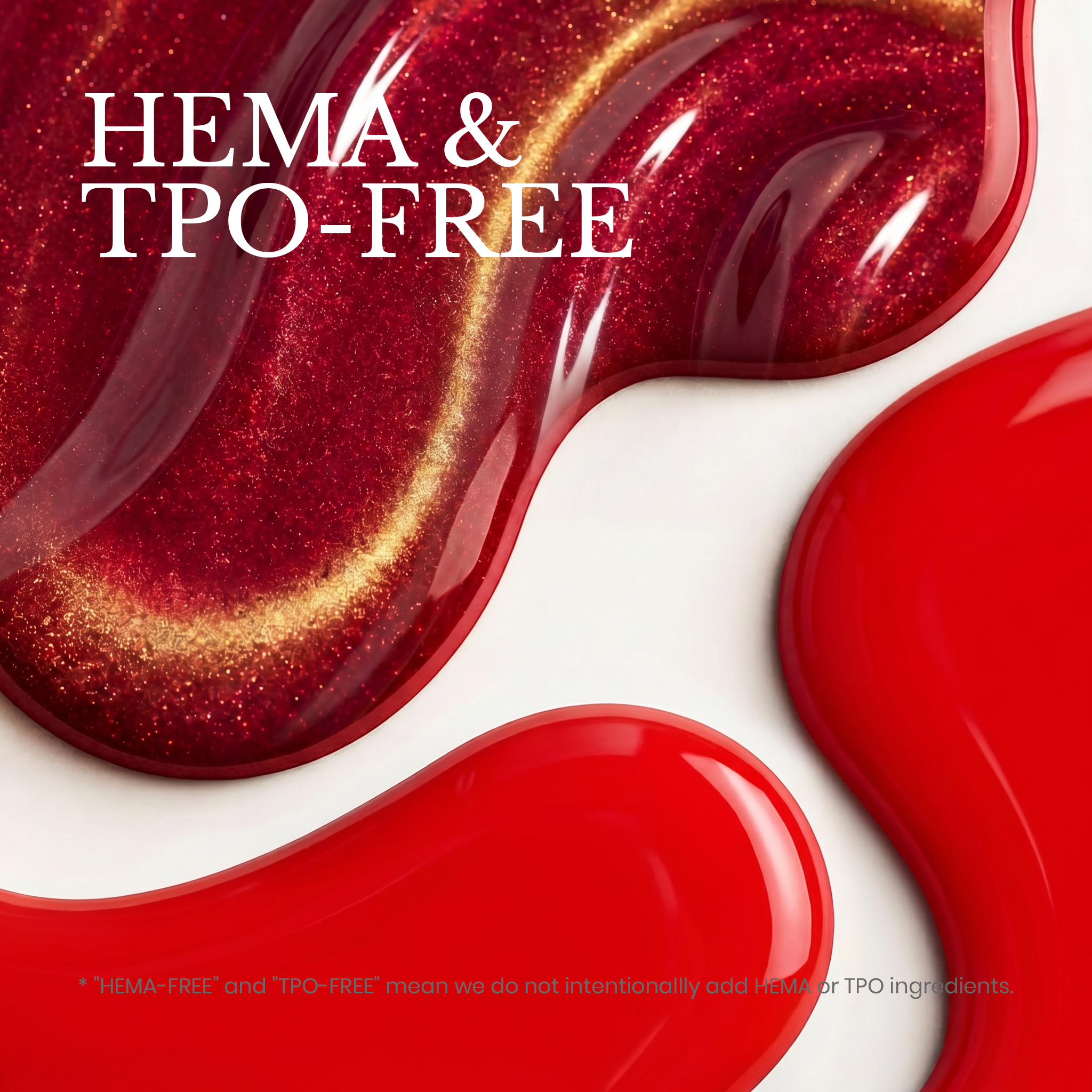 Beetles Stay Shining Cinematic Red HEMA Free TPO Free Gel Nail Polish 15ml