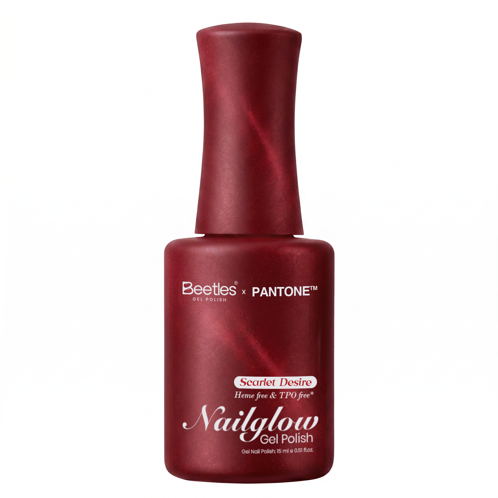 Beetles Nail Glow Scarlet Desire HEMA Free TPO Free Jelly Gel Polish 15ml