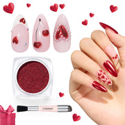 Beetles Stay Shining Red Mirror Effect Chrome Nail Powder