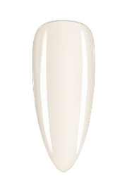 Apply 2–3 layers of #Na658-Ivory Fang (a ivory white gel nail polish); cure each layer under the nail lamp for 30–60 seconds until completely dry before applying the next.