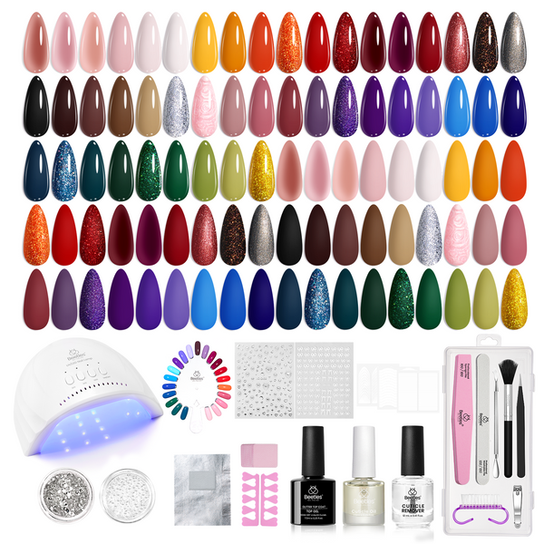 Mystic Wonderland Kit: Nails 45 Colors Nail All in one Starter Kit (total 68pcs)