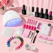 Beetles Gel Nail Starter Kit Fairytale Town 35 Colors 68 Pcs Total 68pcs All-in-One Mani Kit