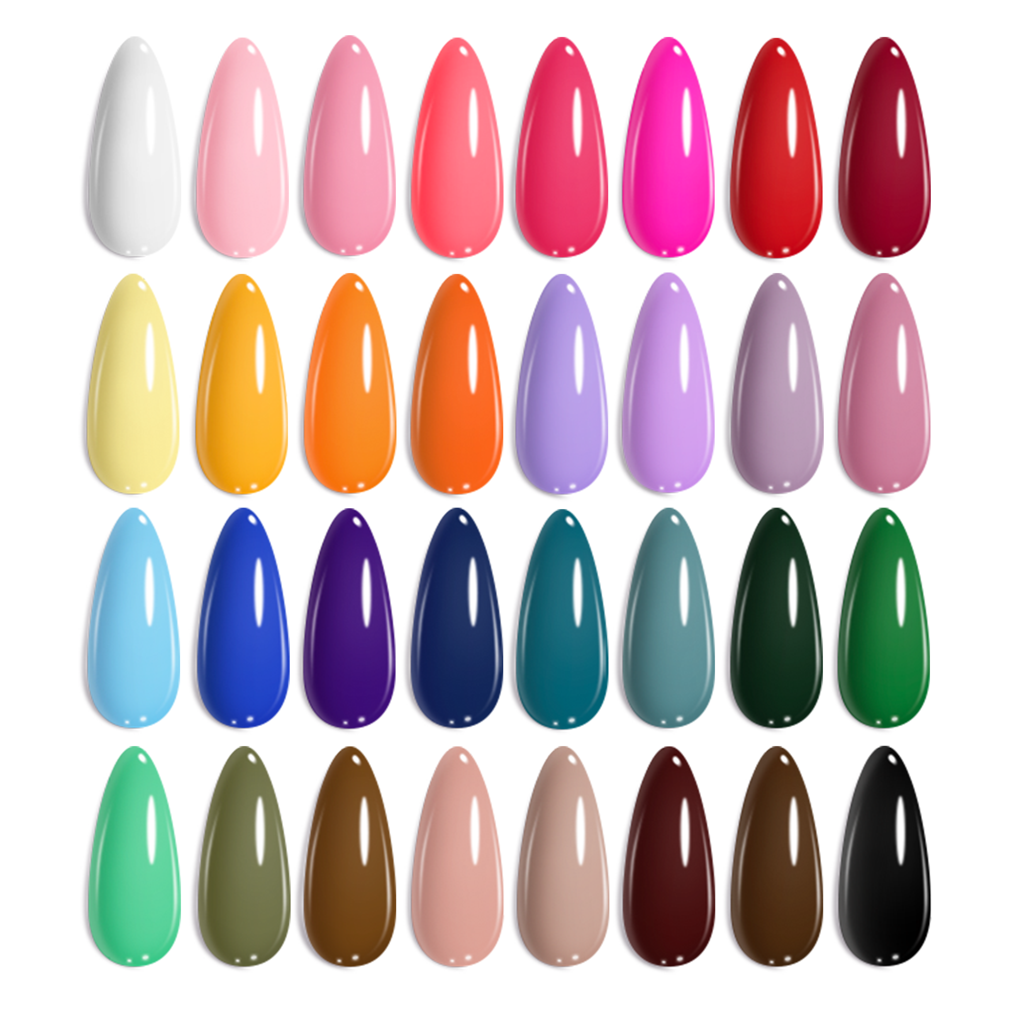 Beetles Gel Nail Starter Kit Studio Essentials TPO & HEMA Free 32 Colors 68 Pcs Summer Nails All-in-One Mani Kit