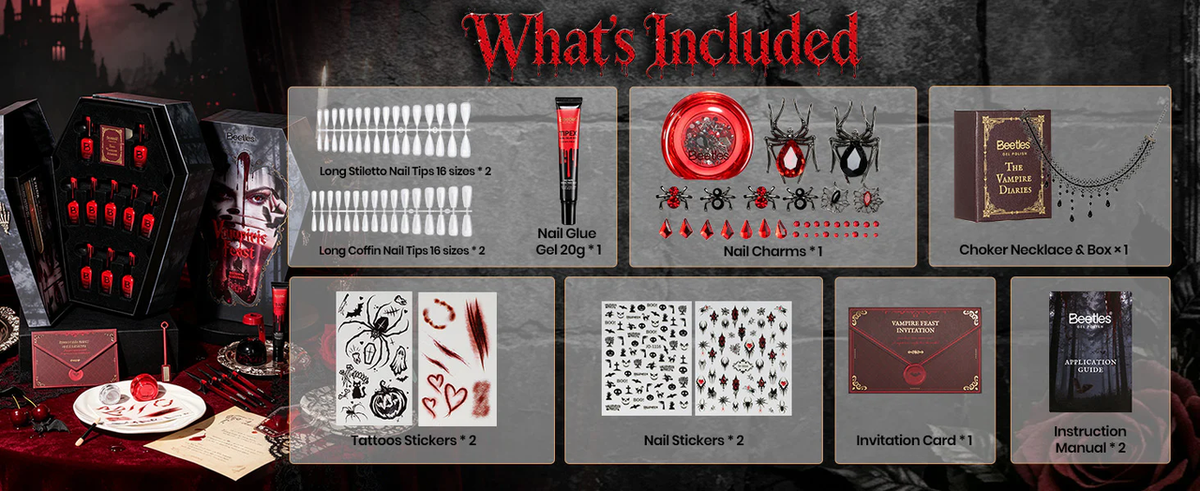 2026 Halloween Nail Trends: Vampirecore Nails Are Taking Over This Spooky Season