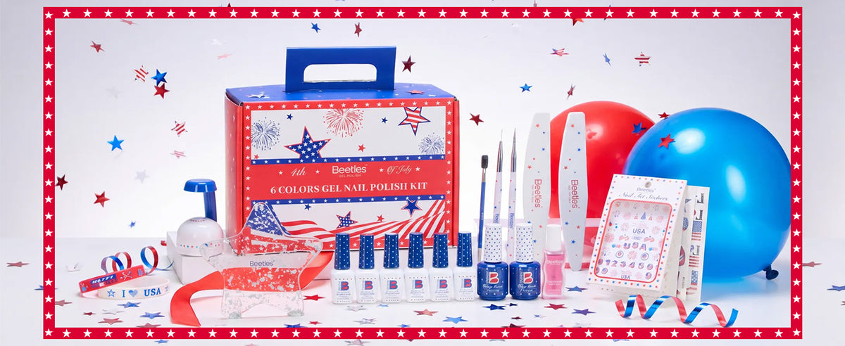 Beetles Independence Day limited edition gift box in red, white, and blue stars-and-stripes packaging