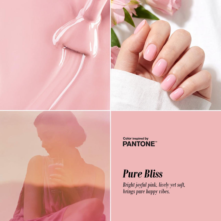 pure bliss, a bright joyful pink gel nail polish