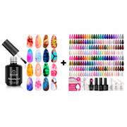 Beetles Nail Nook 100 Colors 119Pcs Cat Eye Gel Polish Set And 15ml Blooming Gel Polish