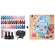 Summer Nails Neon Pretty Box And Lush Velvet Cat Eye 20 Gel Colors Set