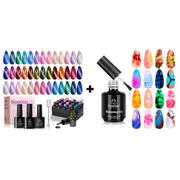 Lush Velvet Cat Eye 20 Gel Colors Set And 15ml Blooming Gel Polish
