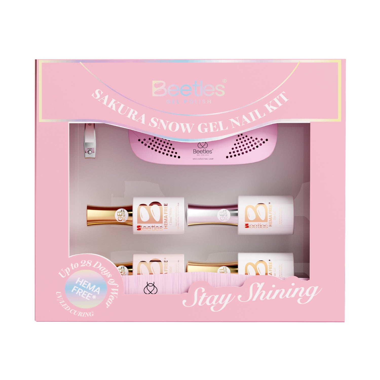 Beetles Stay Shining Sakura Snow Gel Nail Kit