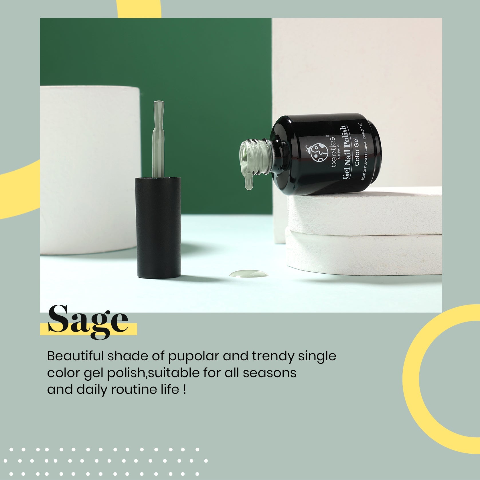 Sage #a802 |15ml Gel Polish