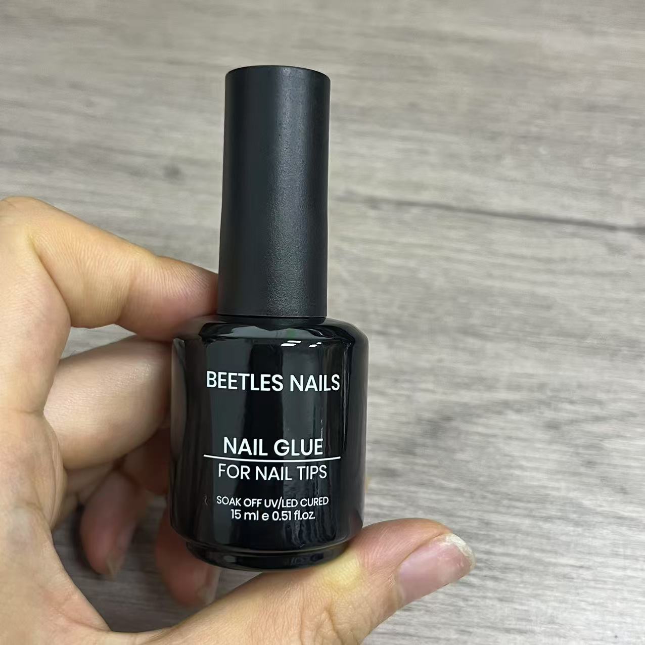 Beetles Nail 9 in 1 Nail Glue Gel for Nail Tips and Clear Acrylic Nails Long Lasting, Curing Needed UV Extension Glue for False Nail Tips and Press on Nails
