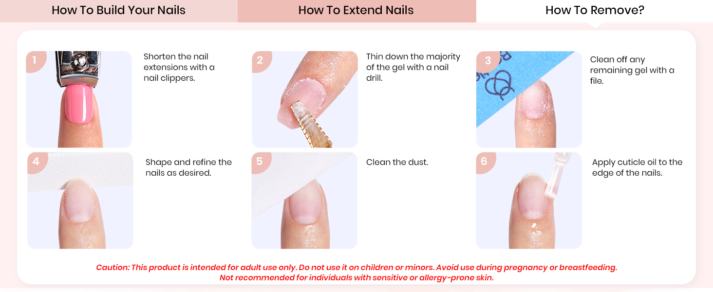 how to remove builder gel