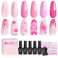 Sweet Dream | 6 Colors Valentines Nails Gel Polish Set