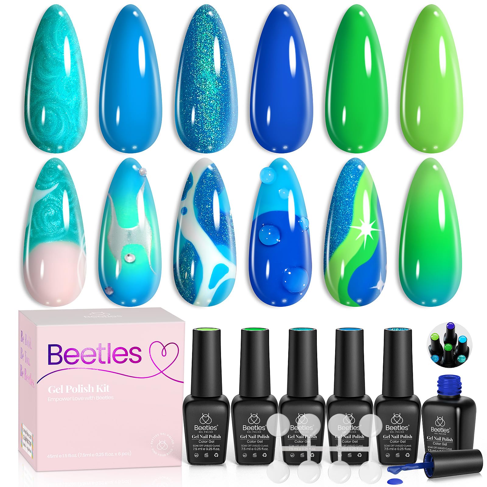 Chasing Waves | 6 Colors Gel Polish Set