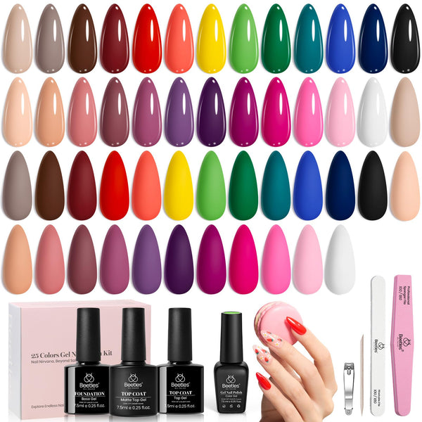 Chic Outfits- 25 Colors Gel Nail Polish Set