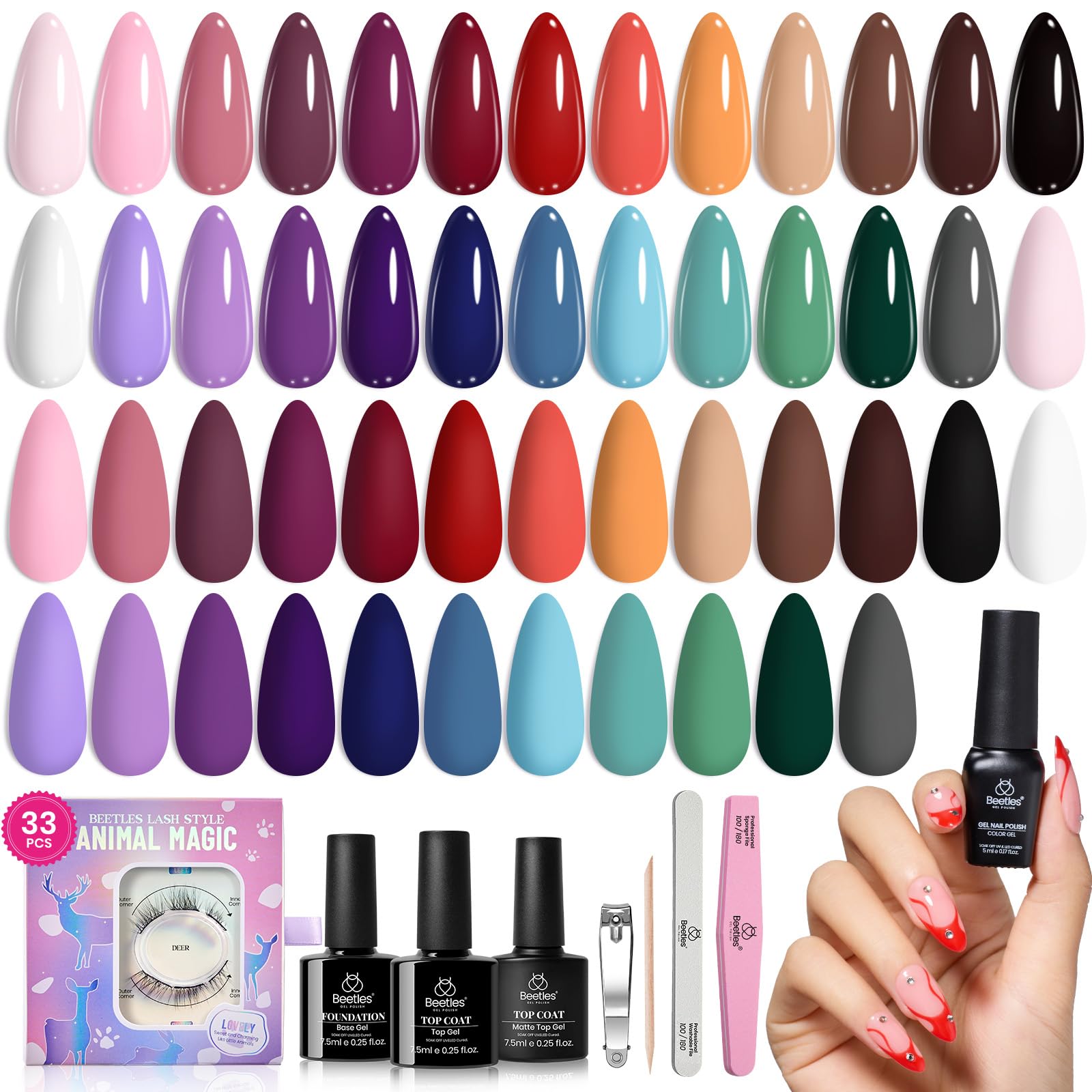 Urban Rhythm - 25 Colors Gel Nail Polish Set
