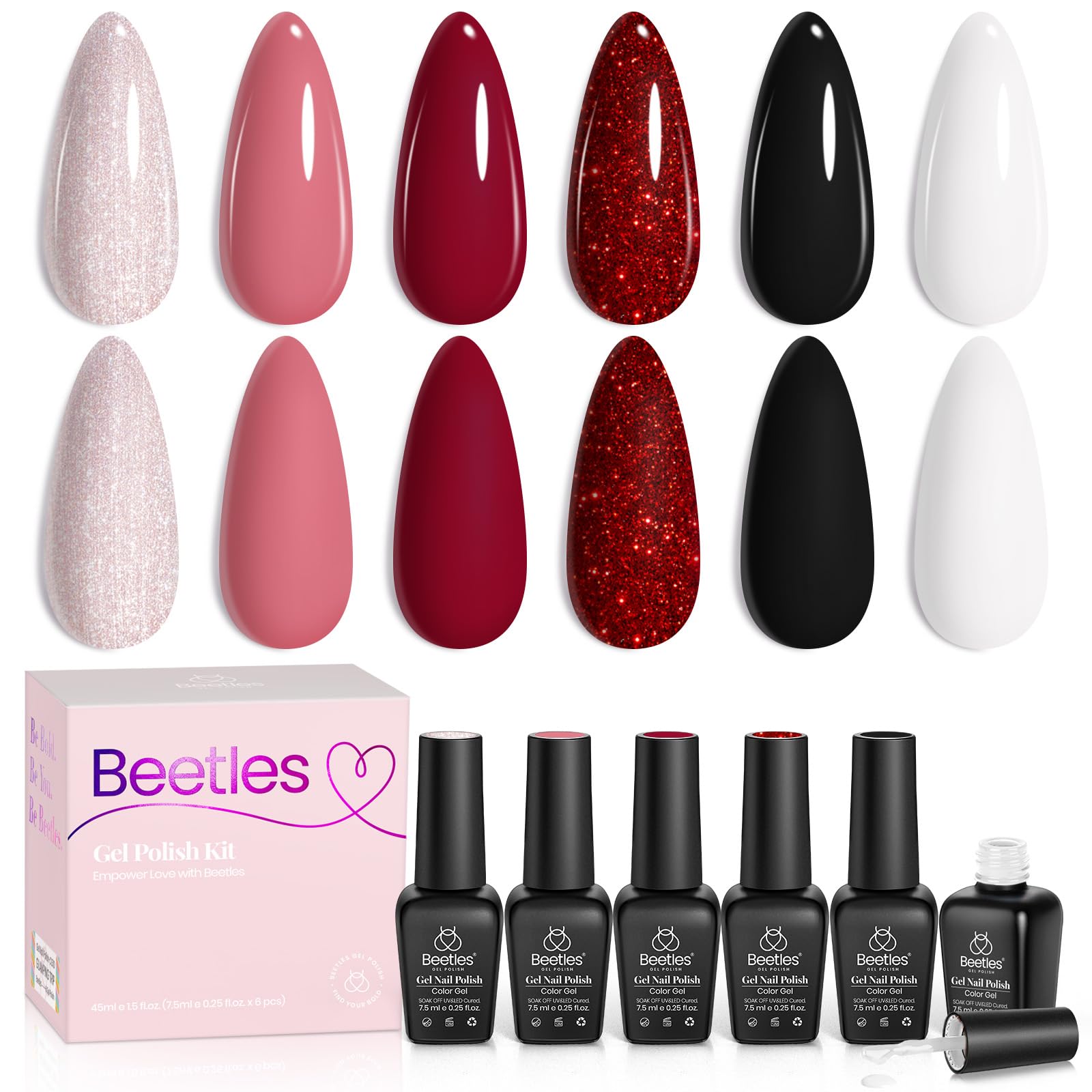 Queen of Hearts | Gel Polish 6 Colors Set
