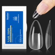 Half Matte Medium Almond Nail Gelly Tips-500pcs#050