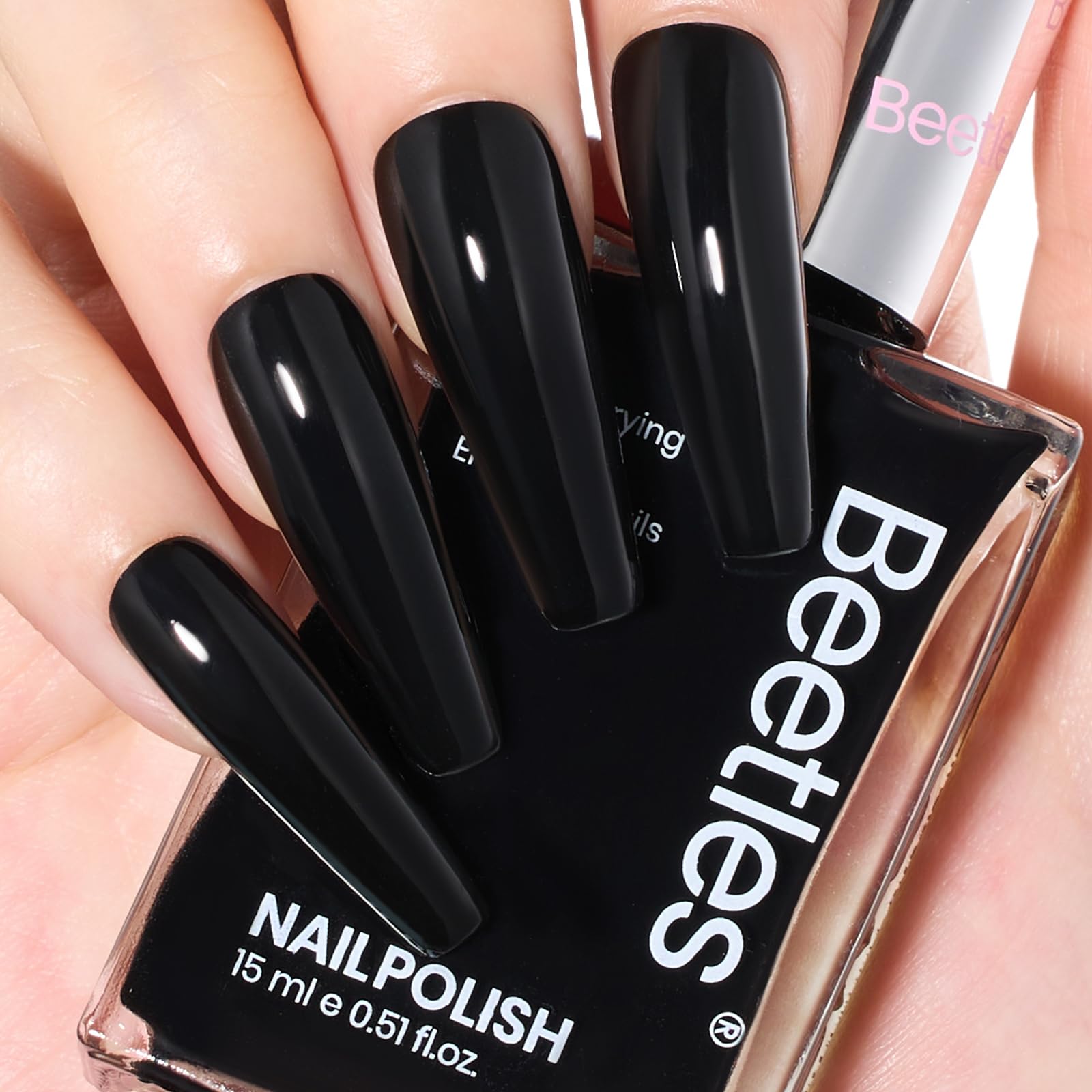 Classic Black |15ml Air Dry Nail Polish – Beetles Gel Polish
