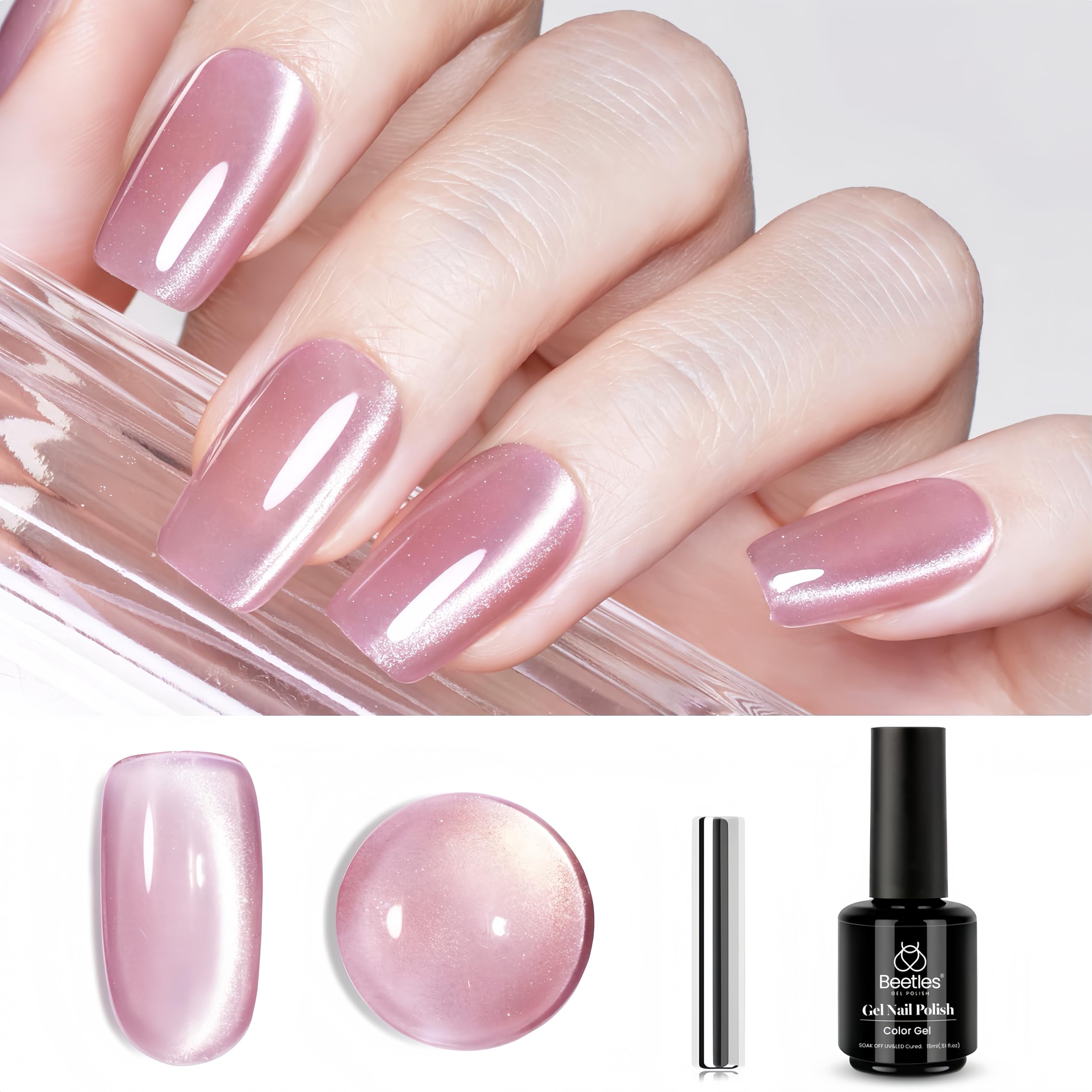 Pink Cat Eye |15ml Fireworks Nail Gel Polish