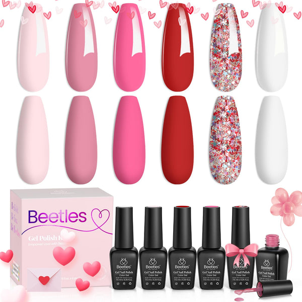 Fall in Love | 6 Colors Gel Polish Set Valentines Nails