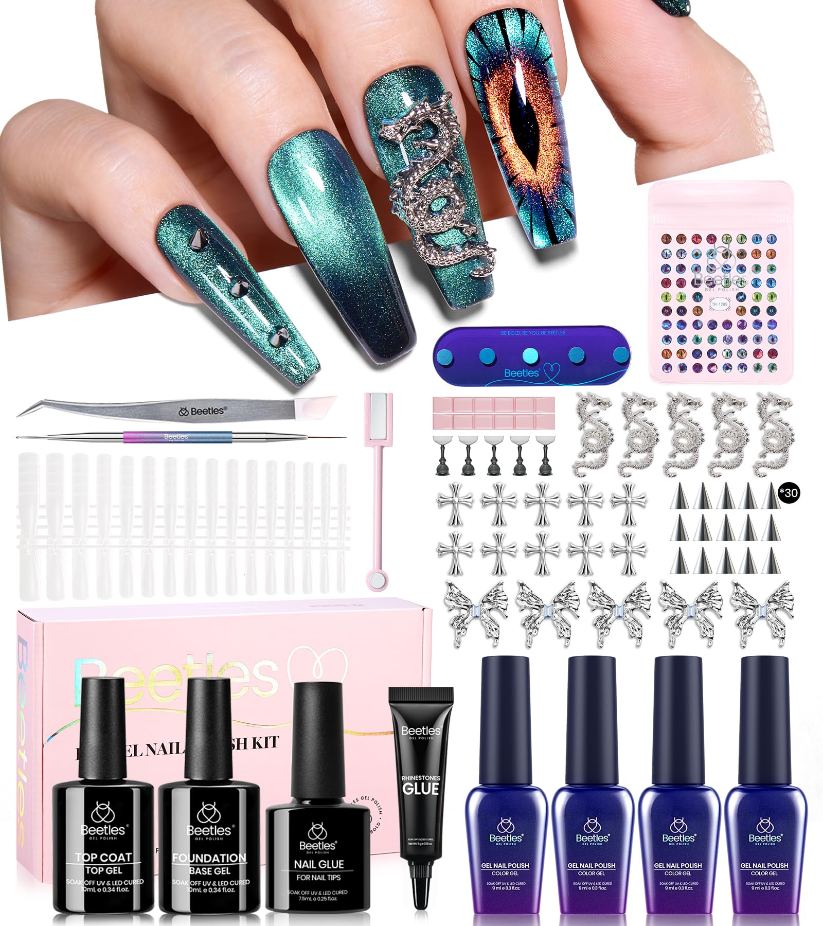 Mystic Gaze | 4 Colors with All-Inclusive Nail Art Essentials Kits