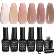 Neutral Nude  | 6 Colors Gel Polish
