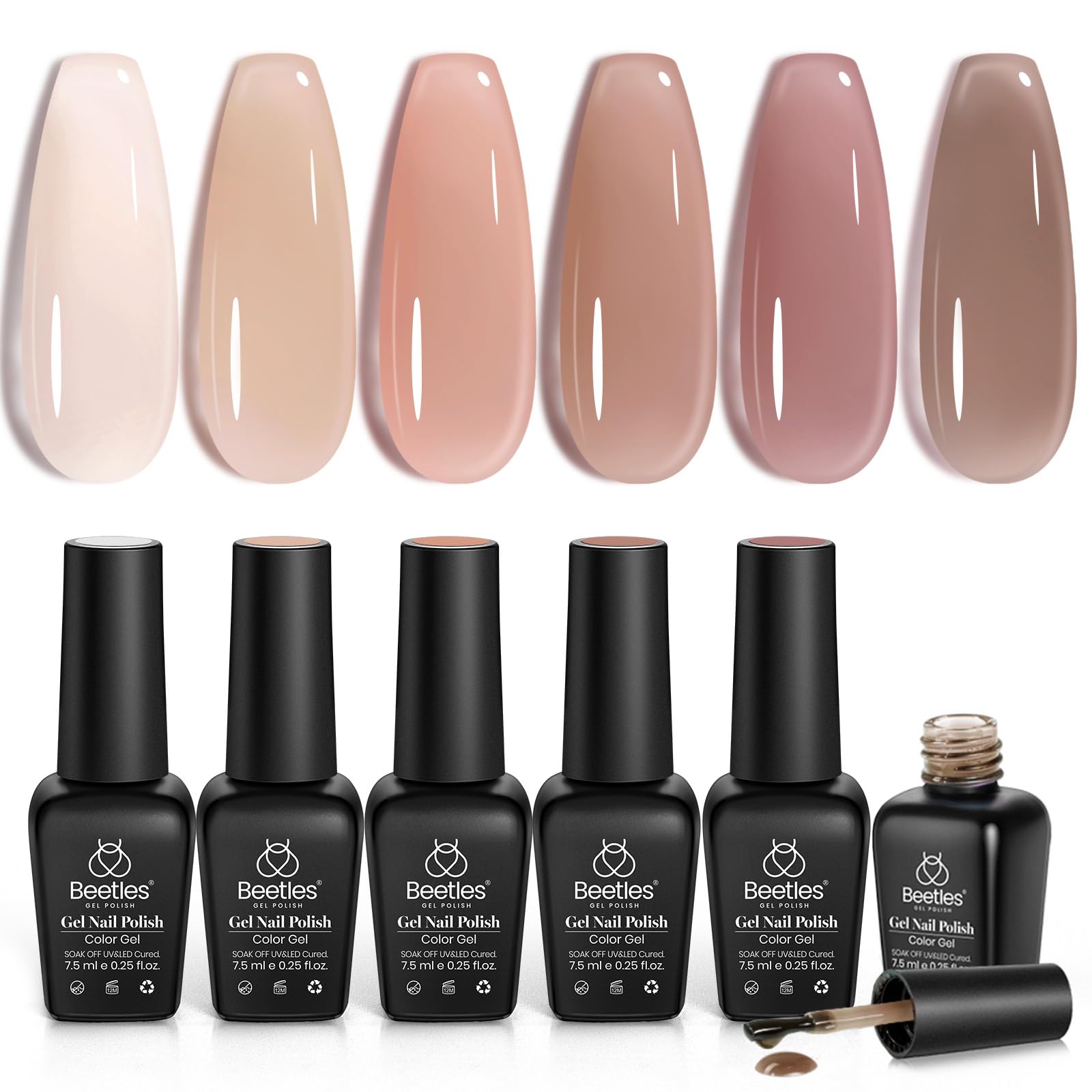 Neutral Nude  | 6 Colors Gel Polish