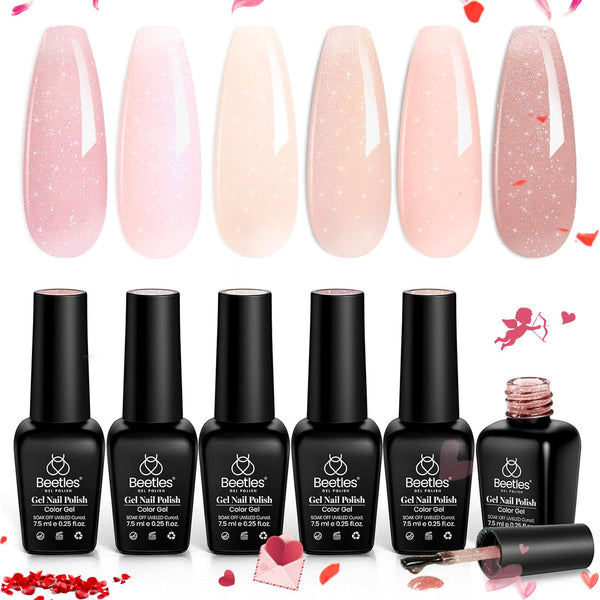 Lady with Dreams | 6 Colors Gel Polish Set Valentines Nails