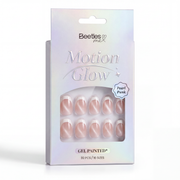 Beetles Stay Shining Glassy Blush French Press On Nails Short Squoval 32Pcs
