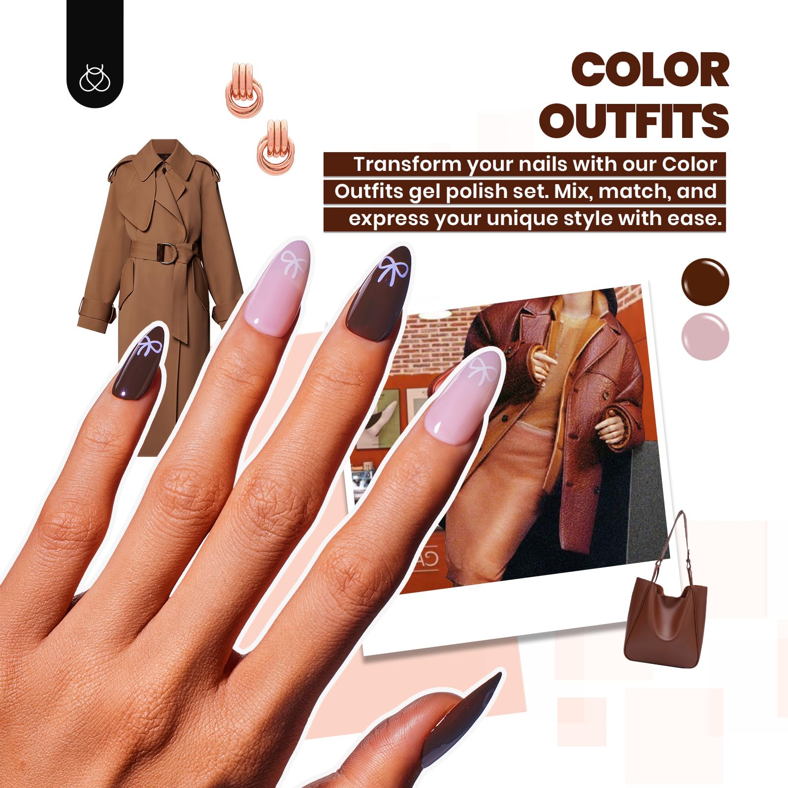 Color Outfit Manicure Kit: 35 Gel Colors, Tools, Accessories, and Care Essentials