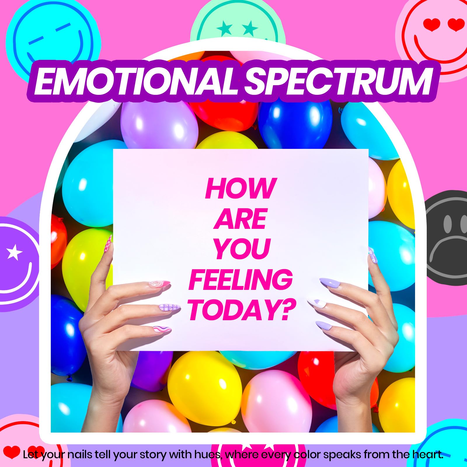 Emotional Spectrum Manicure Kit: 35 Gel Colors, Tools, Accessories, and Care Essentials