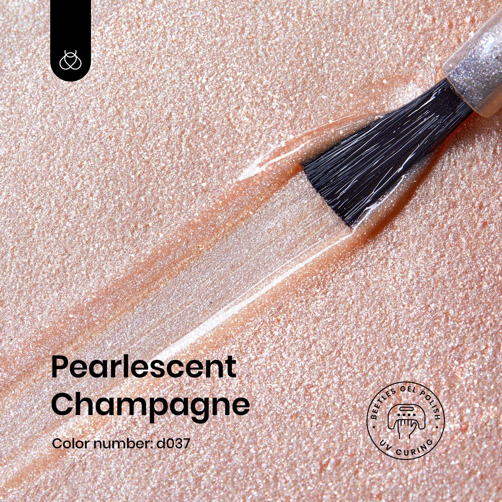 Pearlescent Champagne#d037 |15ml Gel Polish