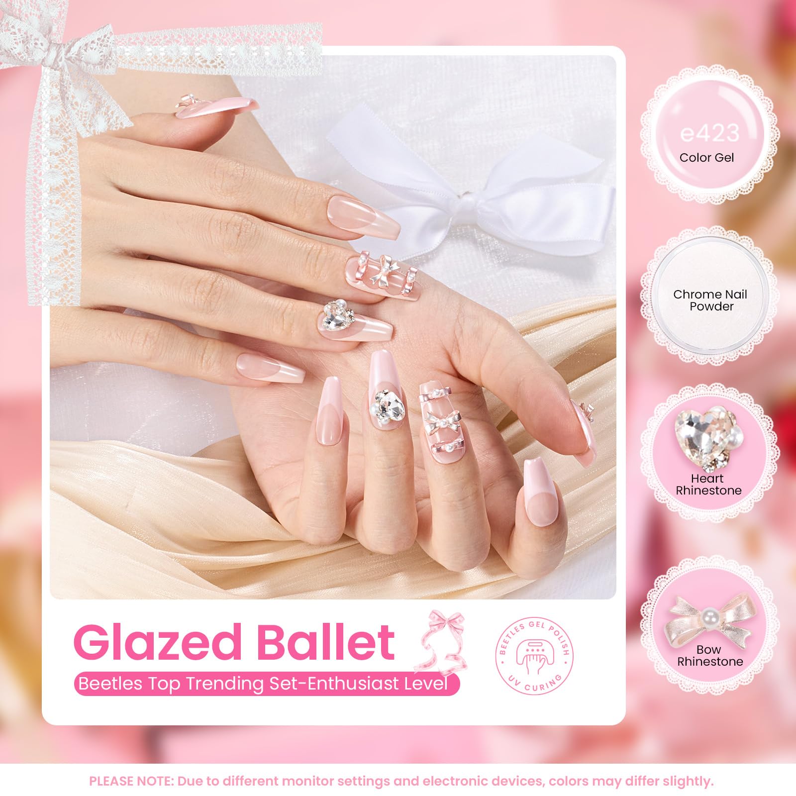 Glazed Ballet | 4 Colors with All-Inclusive Nail Art Essentials Kits