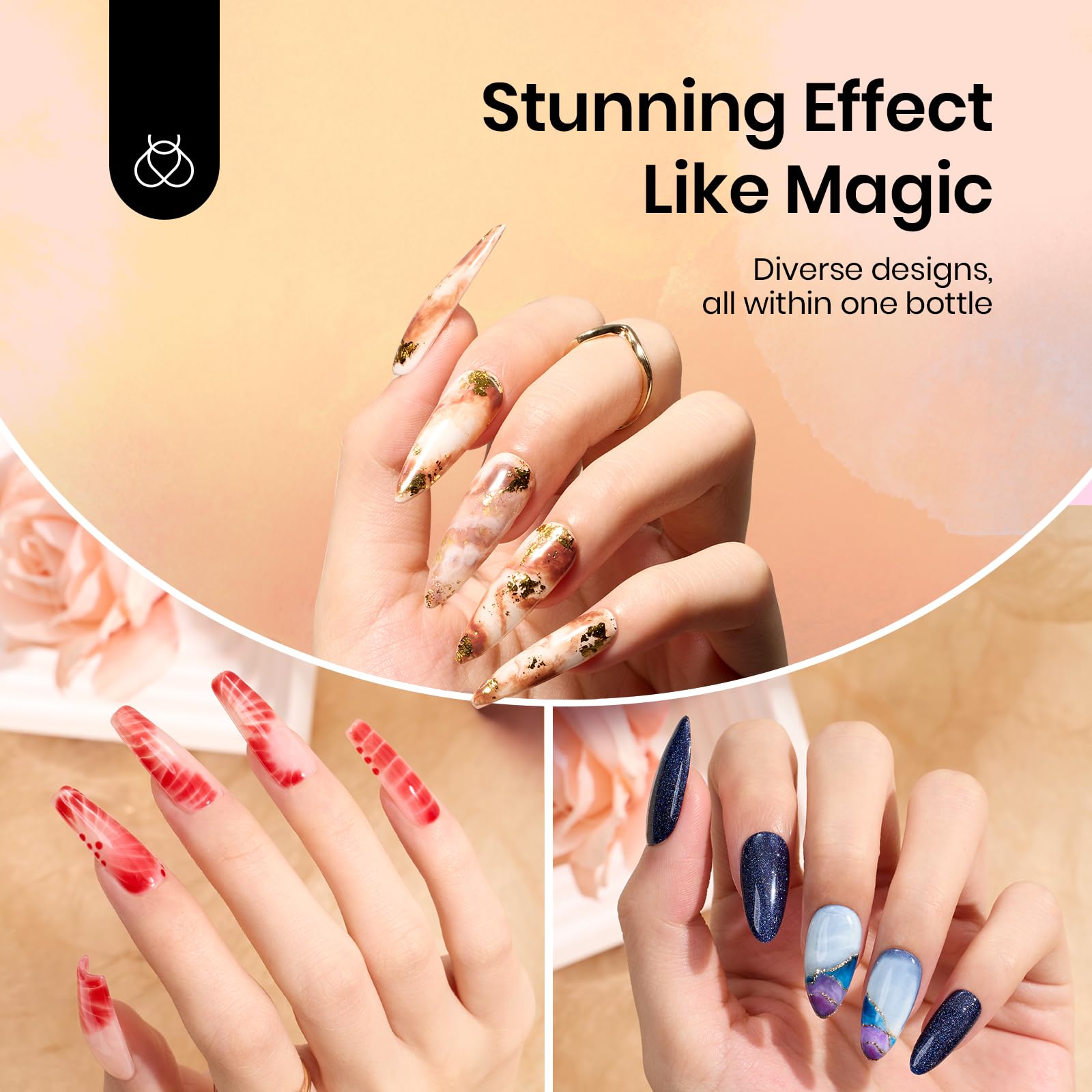 Blooming Gel Polish for Spreading Effect | 15ML