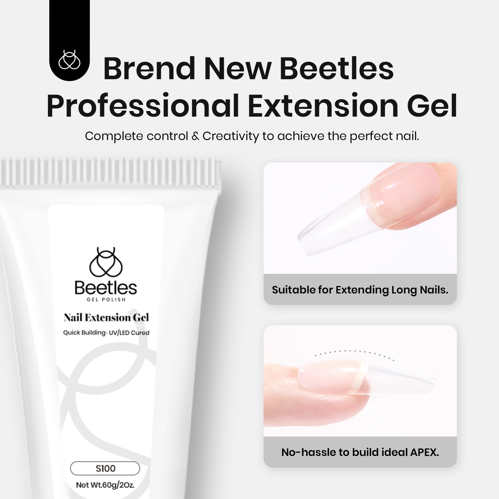 Hema-Free Clear Nail Extension Gel 2OZ/60g