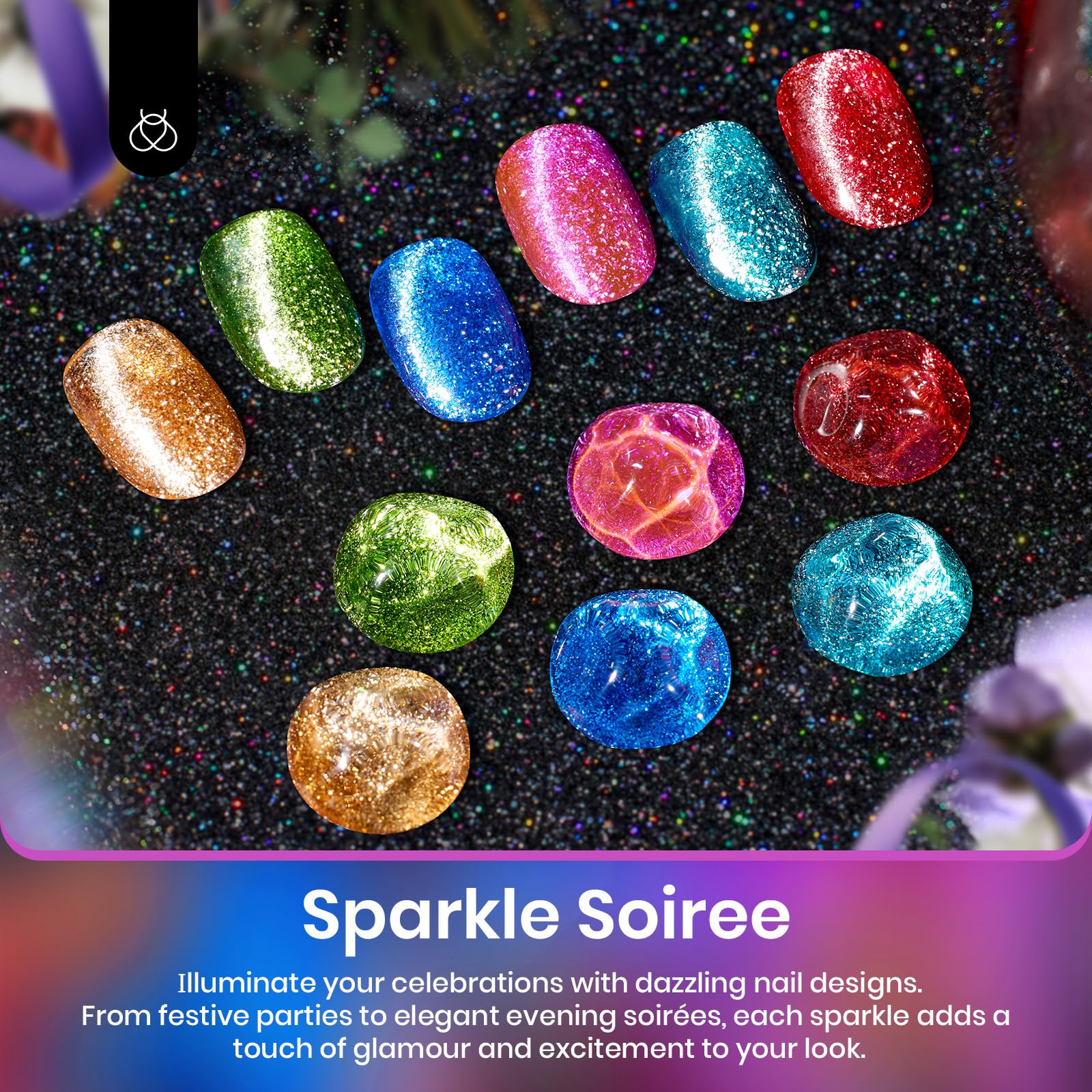 Sparkle Soiree | 6 Colors Gel Polish Set