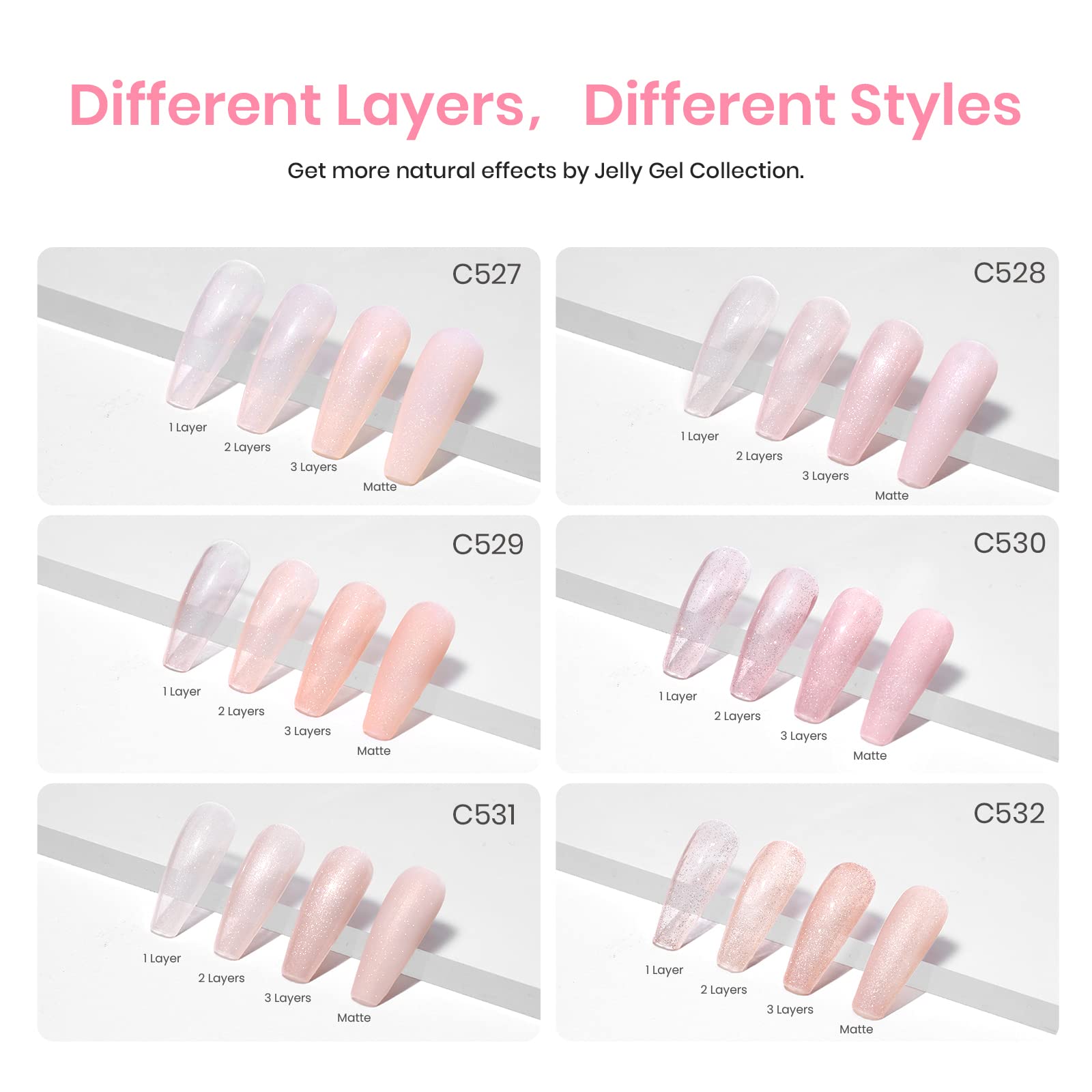 Lady with Dreams | 6 Colors Gel Polish Set