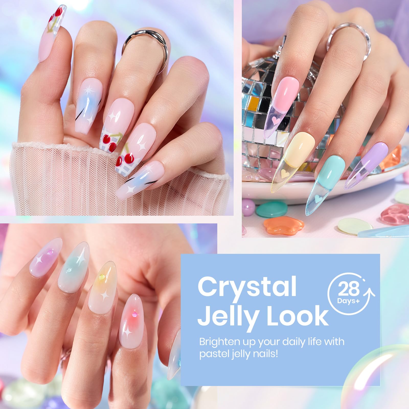 Crystal Candy | 6 Colors Gel Polish Set