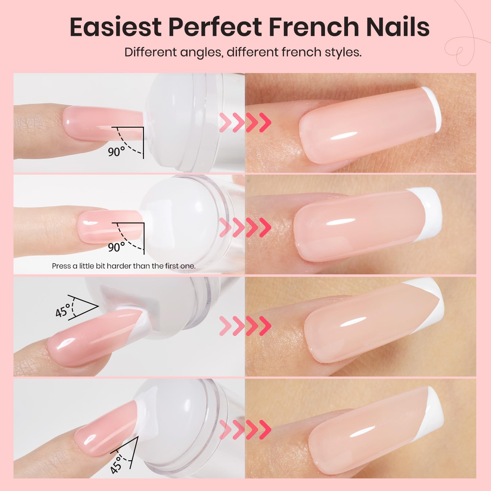 French Tip Tool Stamp Gel Silicone  Kit