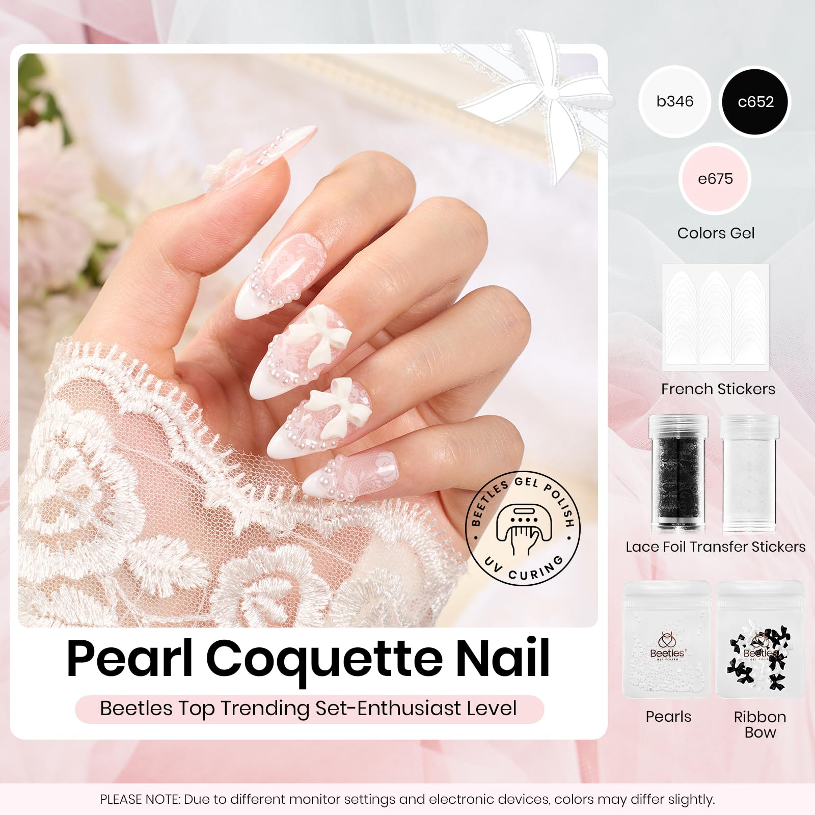 Lace Poem | 2 Colors with All-Inclusive Nail Art Essentials Kits
