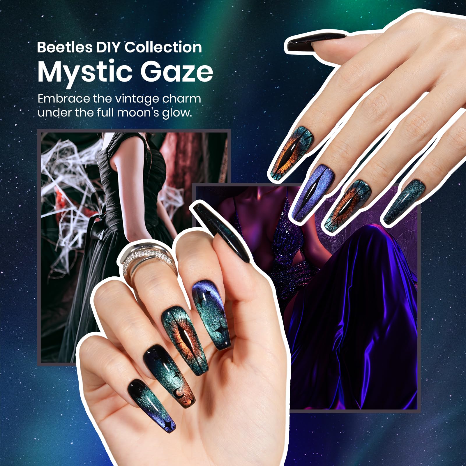 Mystic Gaze | 4 Colors with All-Inclusive Nail Art Essentials Kits
