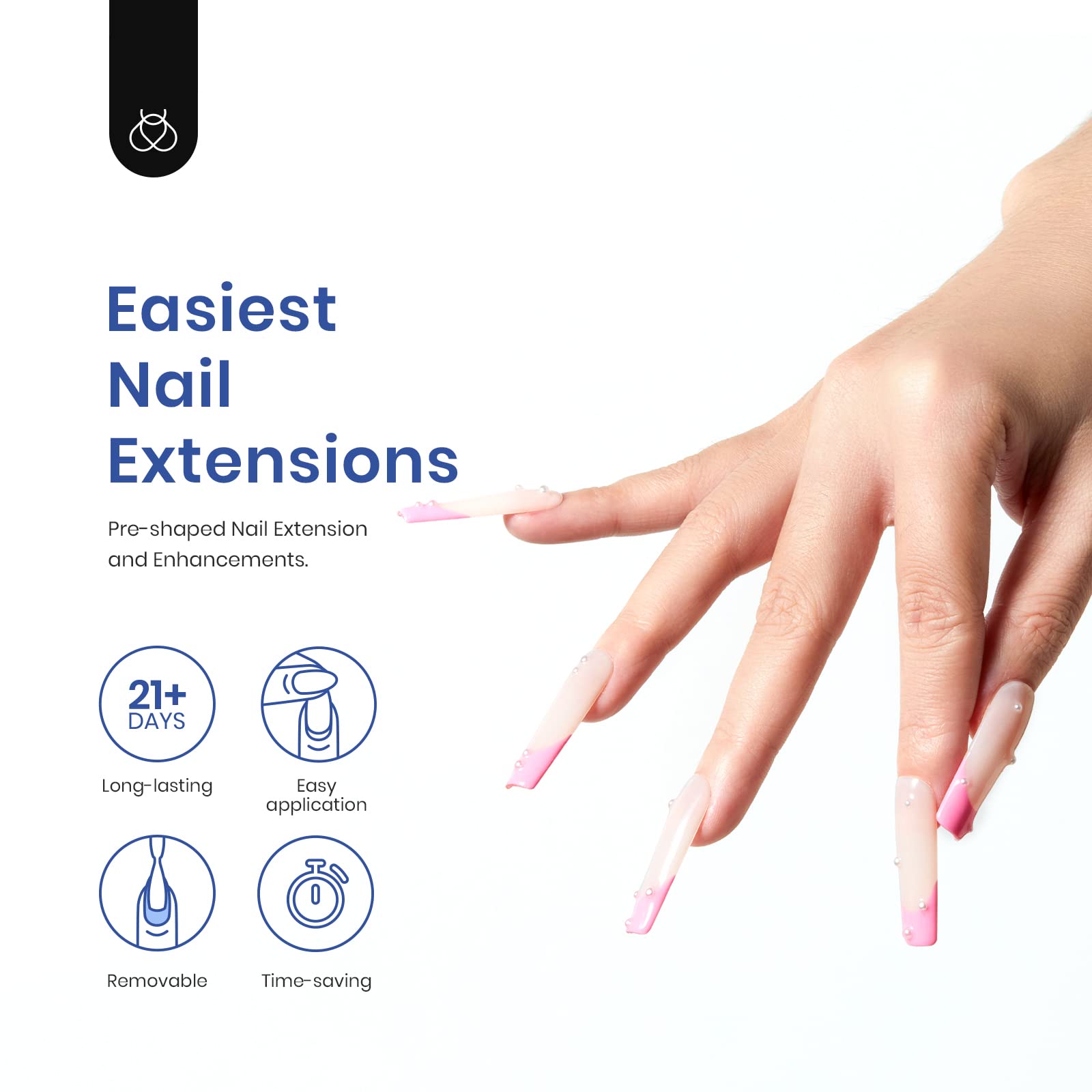Long Square Nail Extension Kit  #086